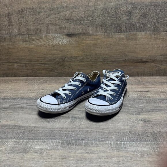 Converse Chuck Taylor All Star Blue Canvas Sneakers Women's Size 6 - Picture 1 of 7